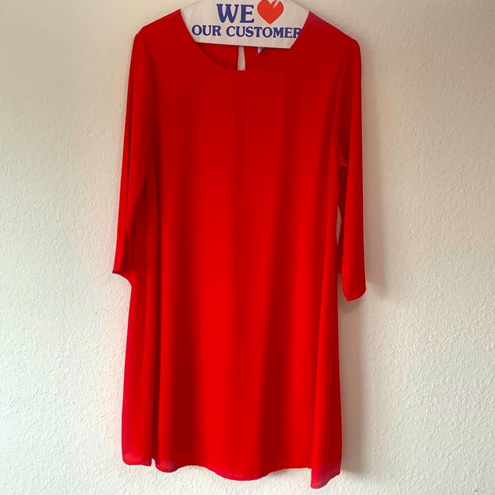 Coral red GB dress - M